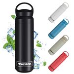 HOMEFUNK Insulated Water Bottle Stainless Steel Smart Water Bottle Metal Flask for Hot and Cold Drinks Coffee and Baby Bottles Leakproof Water Bottle Metal Hot Water Flask Water Bottle 500ml