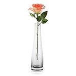 Hand-Made Blown Art Bud Glass Vase 