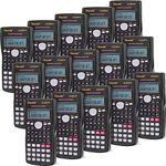 10 Pieces 2 Line Engineering Scientific Calculator Function Calculator Calculator Large Display Math Calculator for Student Teacher Classroom High School College School Business Offices Black