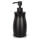 Emarful 304 Stainless Steel Soap Dispenser Modern 13.5oz Black Rust-Proof Liquid Soap Pump Bottle for Kitchen or Bathroom Countertop Hand Dish Lotion Leak-Proof