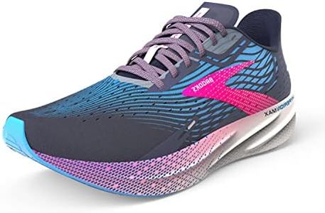 BROOKS Women's Hyperion Max Sneaker, Peacoat/Marina Blue/Pink Glo, 7.5 UK