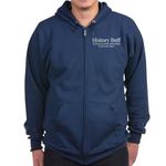 CafePress History Buff Zip Hoodie (Dark) Men's Dark Zip-Up Hoodie Sweatshirt Navy