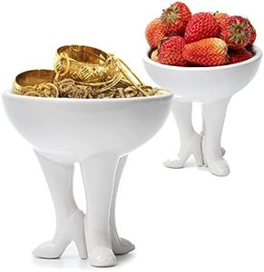 GUTE Stiletto Heel Legs Heel Pedestal Bowl Cute & Adorable Bowls For Candy, Strawberry, Fruit, Berry, Vegetable Holder Basket, Serveware Serving Display Home Kitchen Counter Table Decor Tray 5x5