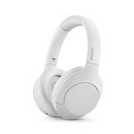 PHILIPS Audio TAH8506WT Over-Ear Wireless Active Noise Cancelling Pro Headphones | Offer Bluetooth 2 Device Multipoint Connectivity | Slim & Flat Folding Design | Deep Bass | 60 Hours Playtime