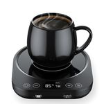 Coffee Mug Warmer Smart Cup Warmer with 3 Temperature Settings Electric Beverage Warmer Plate Auto Shut Off, Coffee, Tea and Milk Warmer for Office Home Desk (Cup Not Included)