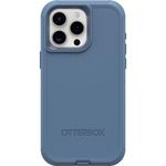 OtterBox iPhone 15 Pro MAX (Only) Defender Series Case - Baby Blue Jeans (Blue), screenless, Rugged & Durable, with Port Protection, Includes Holster Clip Kickstand