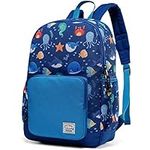 Kids Backpack Boys,VASCHY Cute Lightweight Water Resistant Toddler Backpack Bookbag School Bag for Kindergarten Preschool Elementary Ocean Animals