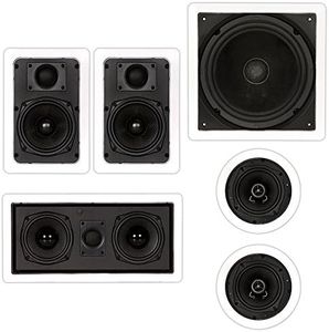 Theater Solutions TST55 in Wall and in Ceiling 1150W Home Theater 5.1 Speaker System