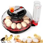 Egg Incubators for Hatching Eggs, Incubator for 12 Eggs with Automatic Turning & Auto Water Filling, Temperature & Humidity Control, Egg Incubator for Chicken, Quails, Ducks, Goose, Pigeon, Parrot