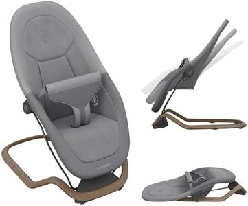 Maxi-Cosi Dove, Baby Bouncer, 0-3 Years, 0-15 kg, Lightweight Baby Bouncer, Foldable, Portable, Natural Bouncing, 3 Recline Positions, Eco Care 100% Recycled Fabrics, Elegance Graphite