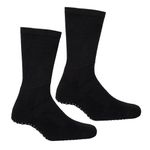 Q DEVICES Diabetic Neuropathy Socks for Men & Women | Non-Binding Bamboo Socks for Swollen Feet & Leg Circulation | Premium Moisture-Wicking, Seamless Cushion Soft Foot Care Socks