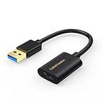 CableCreation USB3.1 USB C Female to USB Male Adapter Cable 5Gbps USB to USB C Adapter, USB C to A Adapter Female USB C Adapter for Laptops Logitech StreamCam, etc