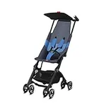 gb Pockit Air All Terrain Ultra Compact Lightweight Travel Stroller with Breathable Fabric in Night Blue , 28x17.5x39.8 Inch (Pack of 1)
