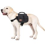 OneTigris Dog Pack Hound Travel Camping Hiking Backpack Saddle Bag Rucksack for Medium & Large Dog