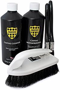 PROTEX Convertible Soft Top Care Kit with Canvas Cleaner & Waterproofer - 500ml, Two Applicator Brushes and One Soft Top Cleaning Brush - BRUSH KIT.