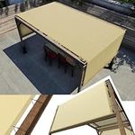 Amgo 8' W x 16' L Beige Pergola Can