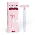 Carmesi Bikini Razor for Women | For Irritation-Free Shaving of Bikini Line | Japanese Nano-Precision Blade & Safety Comb | No Cuts | Safe & Hygienic | Pack of 1