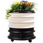 WORMbox | Wormery Worm Farm composter 3 Ivory Trays + Planter | 48 liters | Organic Waste Compost, make your Worm Castings