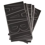 C-Thru Repositionable Vinyl Letters, Number and Symbols, 6-Inch, Franklin Gothic Font, Black (RPF6-CN BLK/15860)