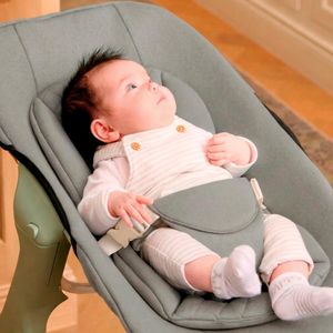 Baby Elegance Mash High Chair – Sage Green Adjustable Seat