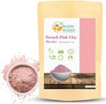 Herbs Botanica French Pink Clay/Rose Clay Powder Montmorillonite Kaolin Clay Powder Healing Clay for Face Mask Skin Care Detox, For Soap Making Clay French Skincare150 gms / 5.3 oz