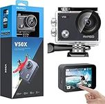 AKASO V50X Native 4K30fps 20MP WiFi Action Camera with EIS Touch Screen, 4X Zoom, 131 feet Waterproof Underwater Camera, Remote Control Sports Camera with Gopro Compatible Accessories Kit