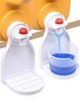 Laundry Detergent Cup Holder, Drip Tray Catcher for Laundry Fabric Softener, No more mess and drips (2 Pack)