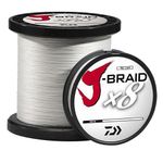 Daiwa J-Braid Fishing Line, White, 65 lb/330 yd