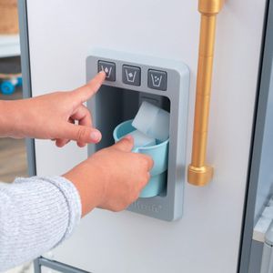 KidKraft Uptown Elite Play Kitchen – Modern Wooden Toy Kitchen Set