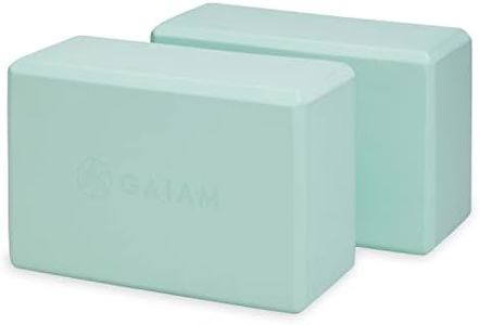 Gaiam Yoga Block - Supportive Latex-Free Eva Foam - Soft Non-Slip Surface with Beveled Edges for Yoga, Pilates, Meditation - Yoga Accessories for Stability, Balance, Deepen Stretches