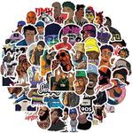 FIEIJ Rapper Mixed Stickers 50PCS Singer Stickers Pack Vinyl Waterproof Stickers for Laptop Skateboard Water Bottle Bike Phone Guitar Luggage (Rapper Singer)