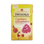 Twinings Cranberry & Raspberry Green Tea, 1.41 Oz 40 G