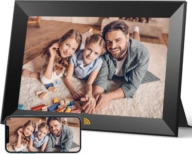 KODAK Digital Picture Frame WiFi 10.1 Inch HD IPS Touch Screen Electronic Picture Frame with 32 GB Memory, Automatic Picture Rotation, Share Photos or Videos Anywhere via App, Black