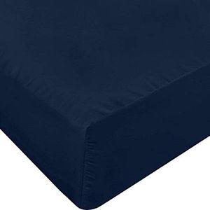 Utopia Bedding Fitted Sheet - Soft Brushed Microfiber - Deep Pockets, Shrinkage and Fade Resistant - Easy Care - 1 Fitted Sheet Only (Queen, Navy)