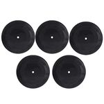 MILISTEN 5pcs Blank Vinyl Records Record Cutouts Discs Hip Hop Rock 70s 80s 90s Retro Decor for Home Studio Room Decor DIY Projects Music Party Decorations Wall Aesthetic Decoration