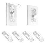 Wall Switch Guard, Child Proof Light Switch Plate Covers Protects Your Lights from being Accidentally Turned On or Off by Children and Adults (Clear, 4 Pack)