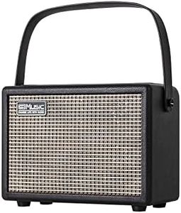 Acoustic/Electric Guitar Amplifier, 15 Watt Portable Bluetooth Amp for Guitar Acoustic/Electric with Reverb Effect, 2 Band EQ,Black