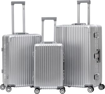 Flight Knight Premium Suitcase – 8 Spinner Wheels, TSA Lock, Lightweight Aluminium Frame, ABS Hard Shell Carry-On Luggage