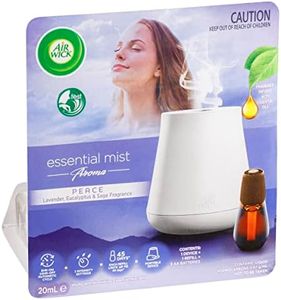 Air Wick Essential Mist Aroma Diffuser, Aroma Peace, (1 Device, 1 Refill), 20mL