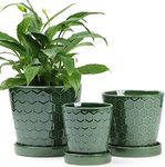 BUYMAX Ceramic Plant Pot – 4”+5”+6”