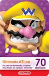 $70 Nintendo eShop Gift Card [Digital Code]