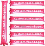 Custom Inflatable Thunder Sticks with Single-Color Logo/Text/Image,100 Pcs,10×60cm – Personalized Cheer & Noise Makers for Concerts, football games, basketball games, sports competitions (1000)