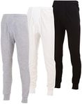 Mens Thermal Long John Pants - Thermal Bottom Base Layer for Tshirts & Jackets - Lightweight Thermal Underwear Mens - 3 Pack