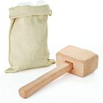 Lewis Bag and Mallet，Bartender Kit & Bar Tools Kitchen Accessory, 12", Ice Bag & Mallet