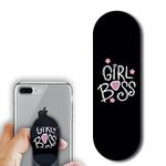 Regor Tabletop Finger Grip & Mobile Holder Mobile Stand Phone Holder for Hand & Mobile Back Holder Grip Great for Selfie & Works as iPhone Stand & Android Phone Stand - Girl Boss