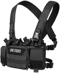 OneTigris Chest Rig, MOLLE Chest Rigs Tactical Chest Rig Dangler Pouch Utility Admin Pouch IFAK Medical Organizer EDC for Outdoor Hunting Shooting Hiking