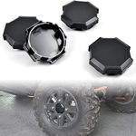 KATIMOTO Tire Wheel Hub Cap Center Cover for Polaris RZR 900 XP 4 1000 14-19, Black Dust Rim Caps Center Wheel Covers for Polaris RZR 900 XP 4 1000 Turbo 2014-2019 Accessories (4PCS)