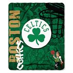 NBA Boston Celtics Hard Knocks Printed Fleece Throw, Green, 50" x 60"