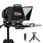 Teleprompter, MOMAN MT2 Autocue Teleprompters Tablet 10 inch for iPad Tablet DSLR Camera Recording with 70/30 Beam Split Glass, Remote Control & Tripod, Tablet-Teleprompter-Autocue-Camera-iPad