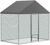 BingoPaw Outdoor Chicken Run Coop: Large Walk-in Poultry Chicken Coop, Duck Goose Pen Fence with Waterproof and UV Cover,Large Metal Hen House for Outdoor,Farm (300x200x270cm)